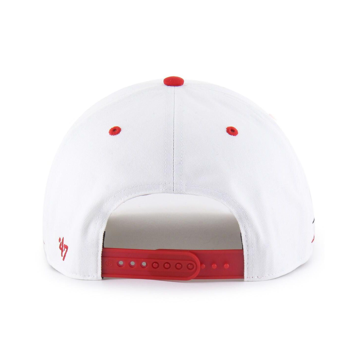 Мужская кепка '47 Brand White/Red Talladega Superspeedway Diamond Cut Hitch Adjustable Hat — фото 3