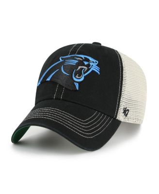 '47 Brand - Men's Black/Natural Carolina Panthers Trawler Trucker Clean Up Adjustable Hat