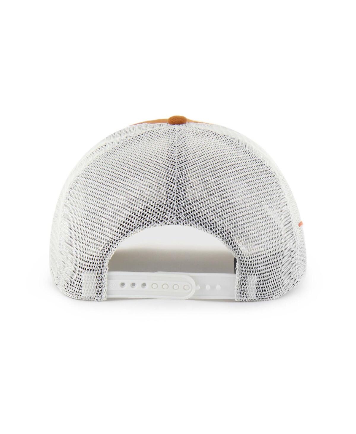 47 Brand Men's And Women's Burnt Orange Texas Longhorns Contemporary Basics Foundation Trucker Hitch Adjustab In Brown