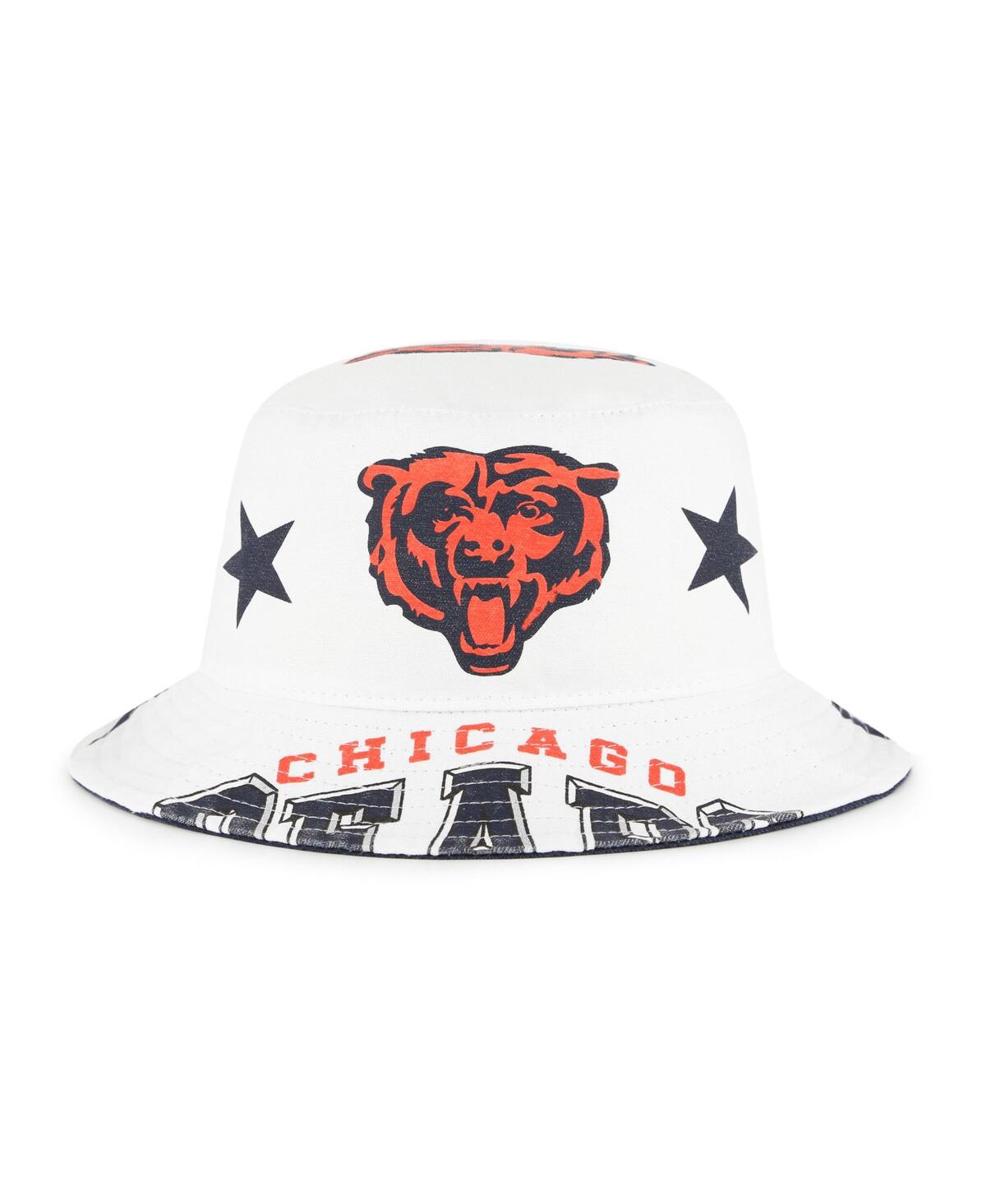 47 Brand Women's White Chicago Bears Energize Bucket Hat In White