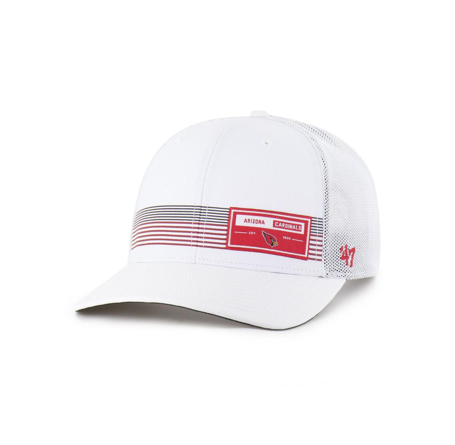 Men's White Arizona Cardinals Rangefinder Trucker Adjustable Hat