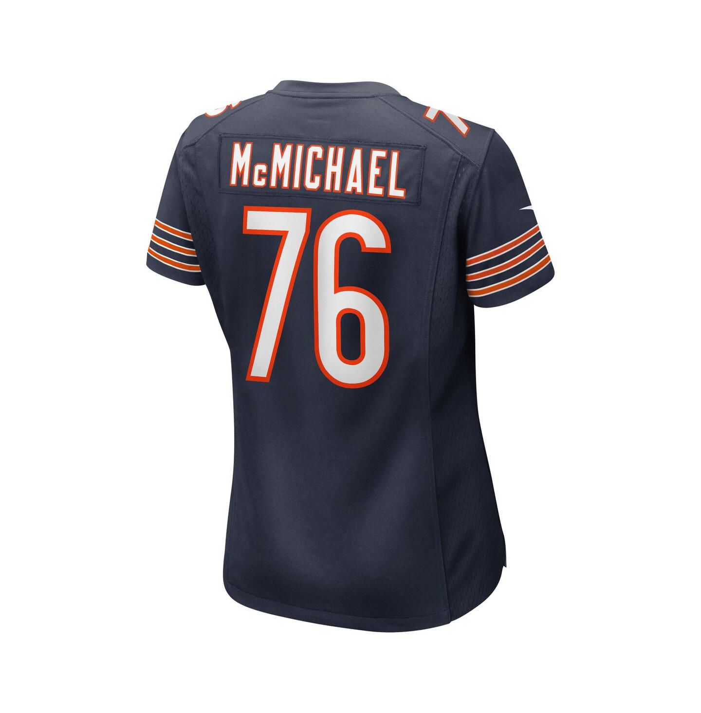 Женский топ Nike Steve McMichael Navy Chicago Bears Retired Player Game Jersey — фото 3