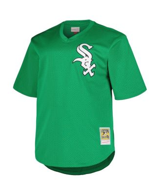 Men's Profile Frank Thomas Kelly Green Chicago White Sox Big Tall Cooperstown Collection Mesh Batting Practice Jersey