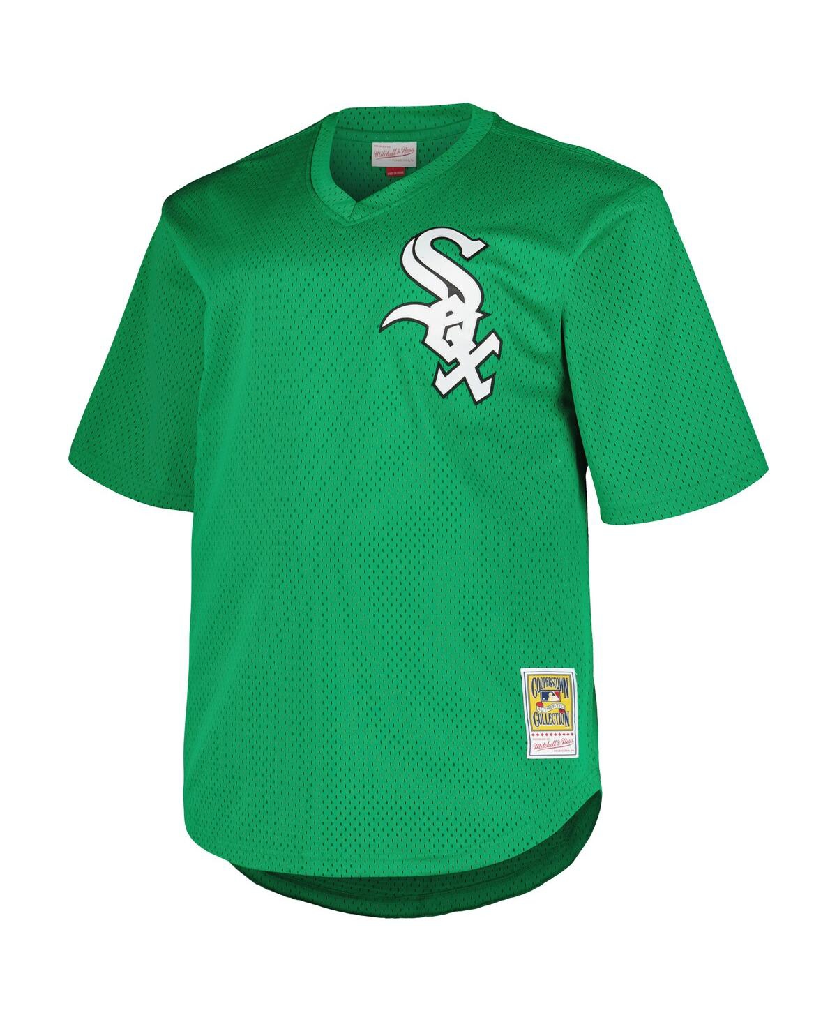 Mitchell & Ness Men's Profile Frank Thomas Kelly Green Chicago White Sox Big Tall Cooperstown Collection Mesh Batting Practice Jersey