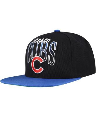 Mitchell & Ness - Men's Black Chicago Cubs Rise Up Snapback Hat