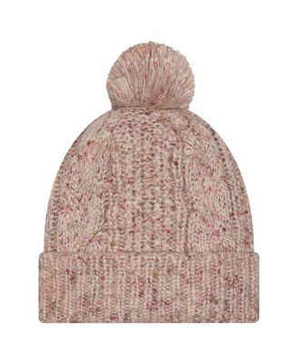 Women's Stone Jacksonville Jaguars Trendy Tone Cuffed With Pom Knit Hat