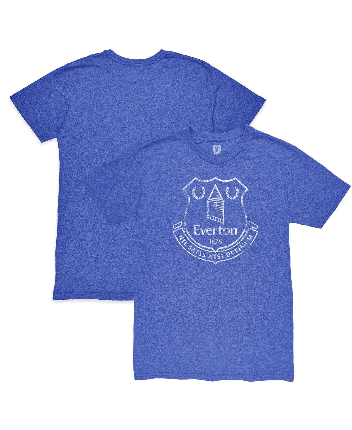 1863fc Men's Blue Everton Mono Badge Vintage Tri-blend T-shirt In Blue