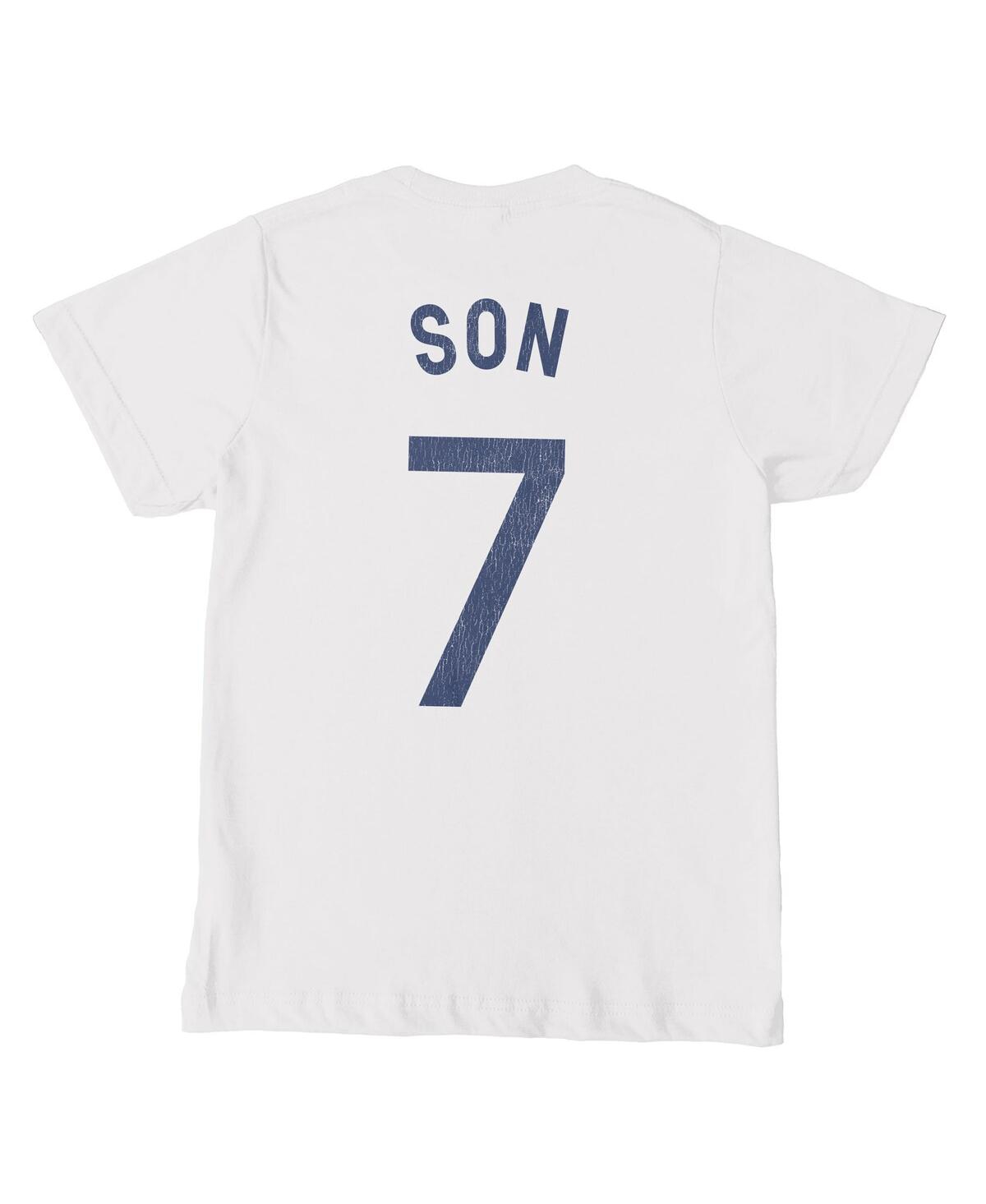 1863fc Big Boys And Girls Son Heung-min White Tottenham Hotspur Player T-shirt In White