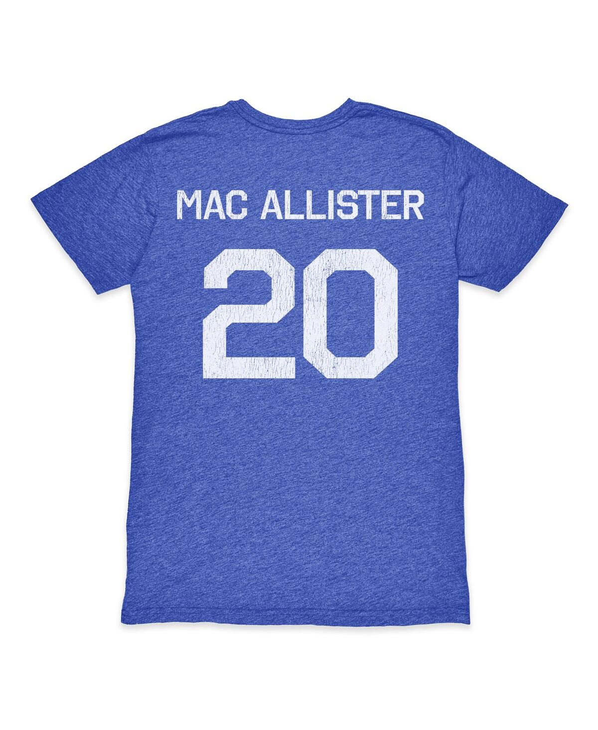 1863fc Men's Alexis Mac Allister Blue Argentina National Team Retro Name Number Tri-blend T-shirt In Blue