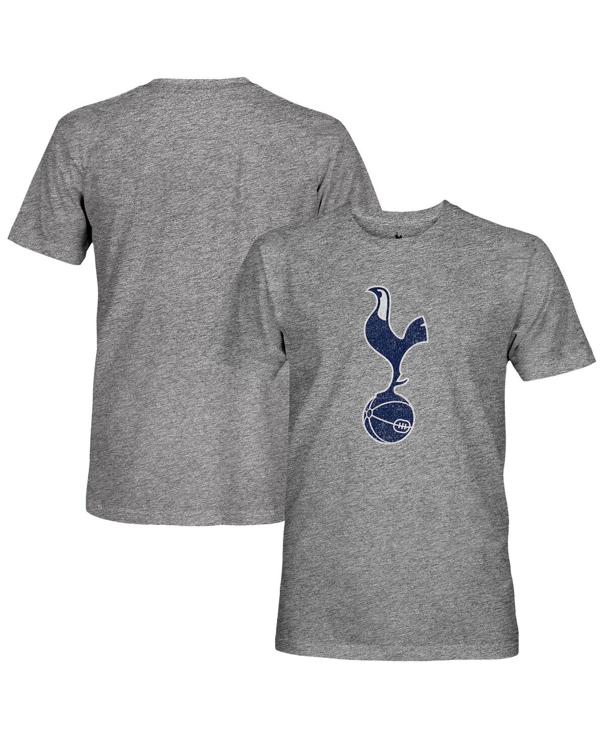 1863fc Men's Heather Gray Tottenham Hotspur Color Crest Twisted Tri-blend Slub T-shirt In Gray