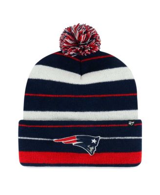'47 Brand - Men's Navy New England Patriots Powerline Cuffed Knit Pom with Hat
