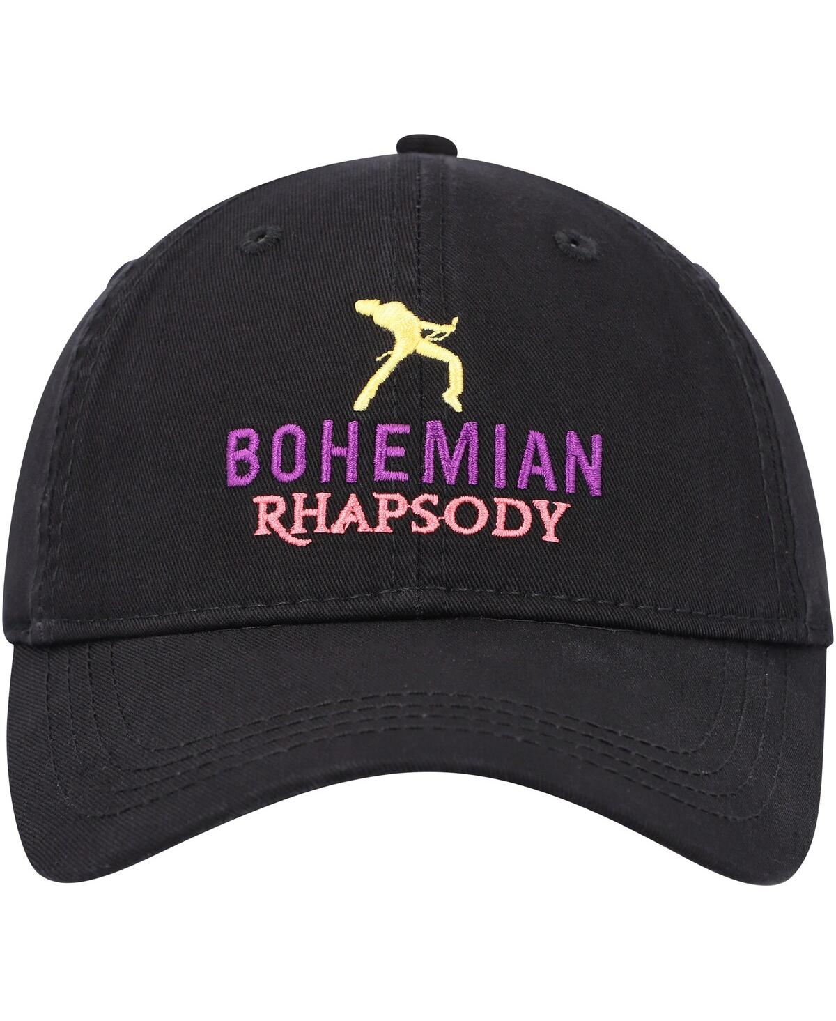 Bravado Men's And Women's Black Queen Bohemian Rhapsody Dad Adjustable Hat In Black