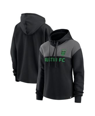 Fanatics - Women's Black Austin FC Fleece Quarter-Zip Hoodie