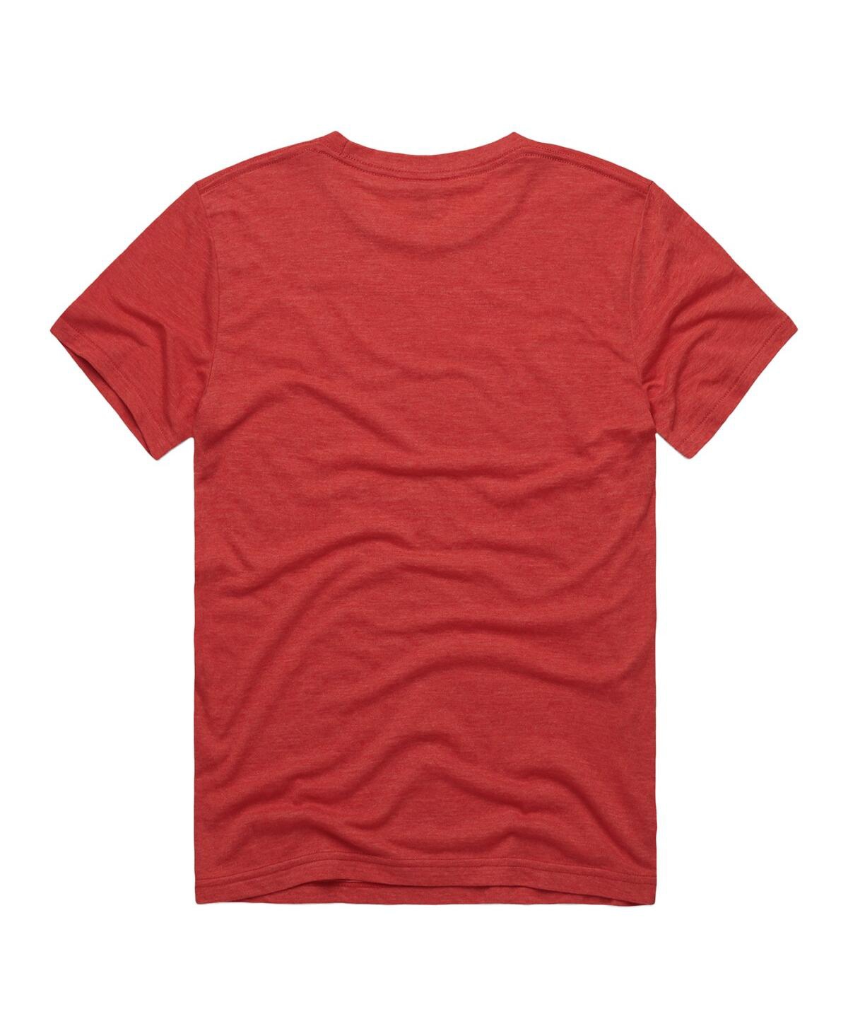 Homage Men's And Women's Red Kansas City Chiefs Nfl Asl Collection By Love Sign Tri-blend T-shirt In Red