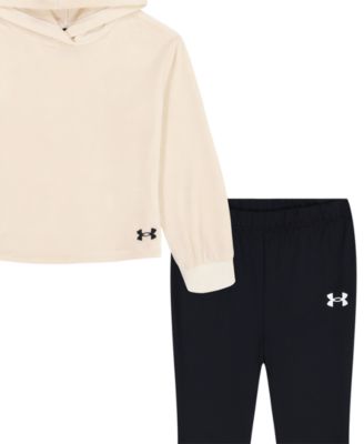 Toddler and Little Girls' Velour Hoodie and Flare Pants, 2-Piece Set