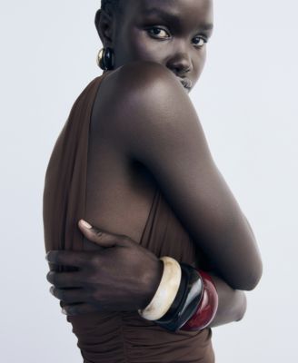 Women's Combined Design Long Dress