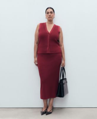 Women's Fine-Knit Gilet Sweater Vest