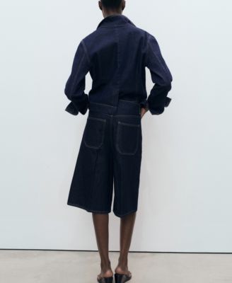 Women's Mid-Rise Denim Bermuda Shorts