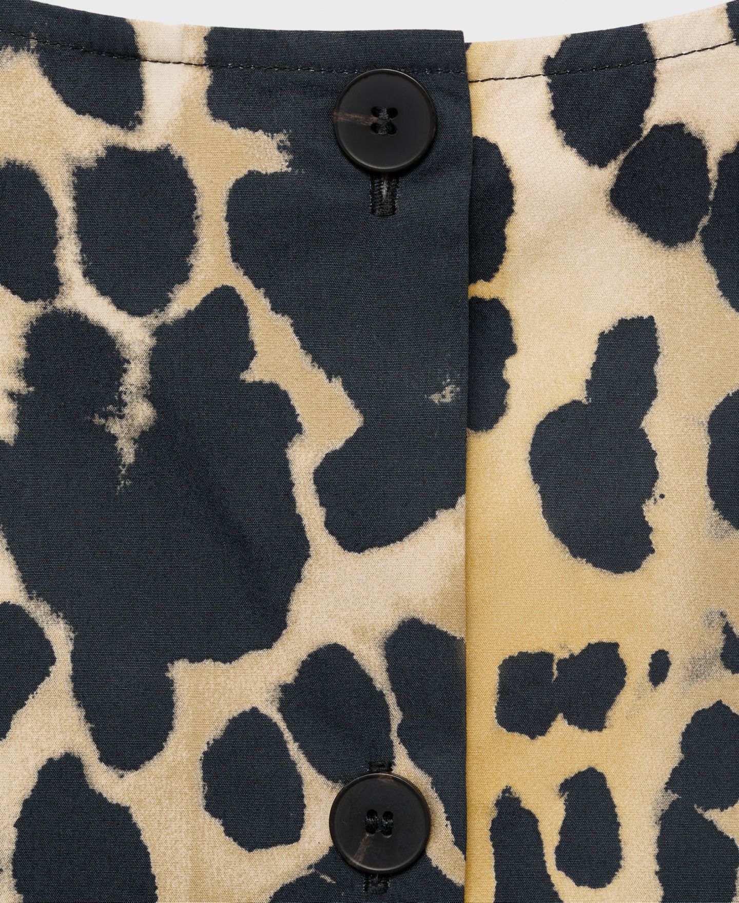 Женский топ Mango Animal-Print Cotton Crop, цвет: Чёрный — фото 2
