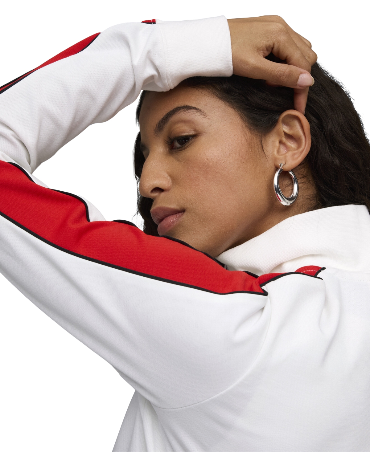 Puma Women's Future Archive T7 Slim Cropped Track Jacket In White