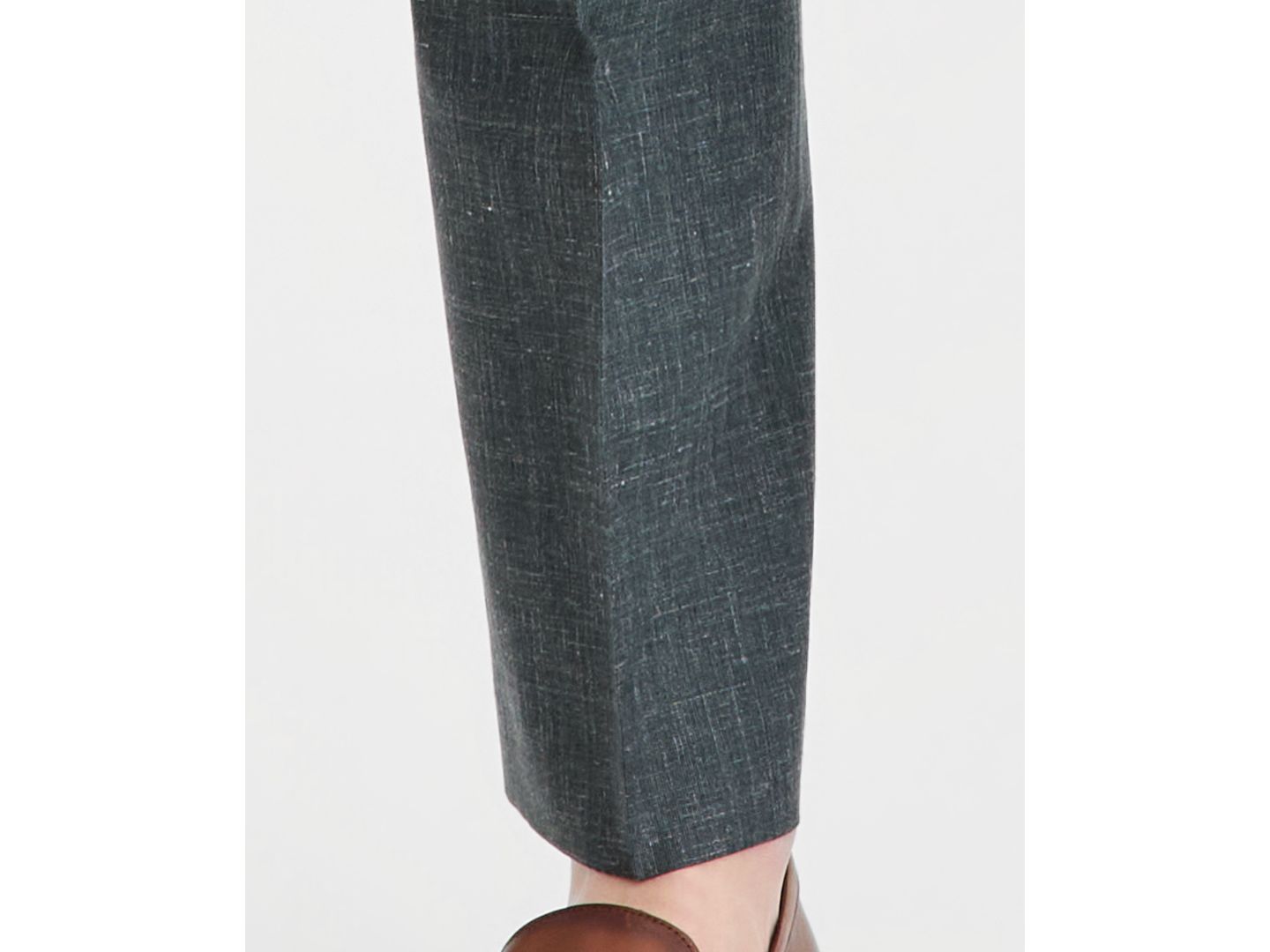 Мужские брюки Tommy Hilfiger Modern-Fit Wool Silk Linen Suit Separates, цвет: Зелёный — фото 7