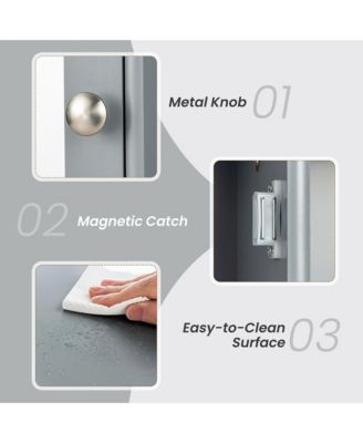 Bathroom Wall Medicine Cabinet Wall Mounted Storage Organizer