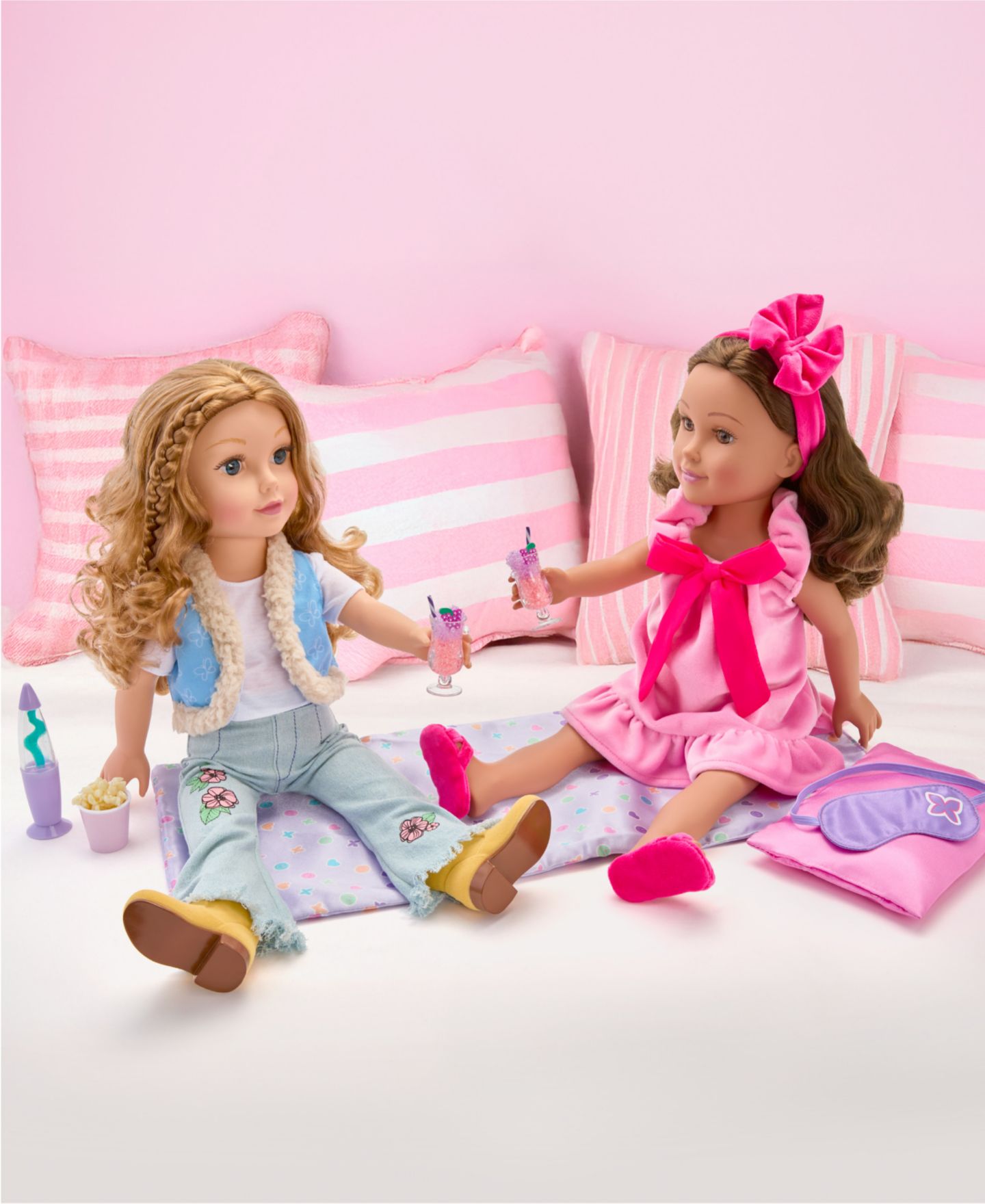 Набор аксессуаров Journey Girls Glam Slumber Party для кукол 46 см, 7 предметов, 6+ — фото 4