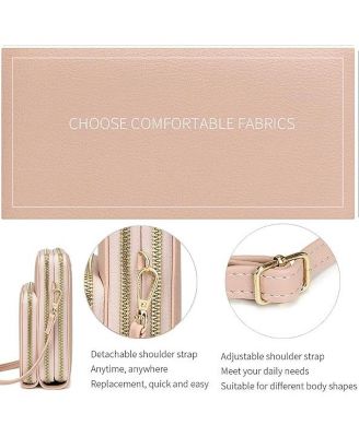 Touch Screen Crossbody Phone Purse for Women, Rfid Blocking Small Cellphone Shoulder Purse with 2 Adjustable Strap