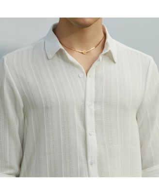 Men's Ridge-Striped Shirt