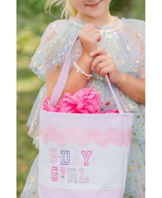 Girls Birthday Beaded Bracelet in Pink