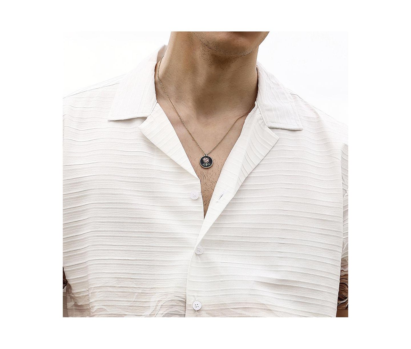 Мужская рубашка Cahoot Campus Sutra Ivory White & Tan Brown Desert Ombre, цвет: Коричневый — фото 7