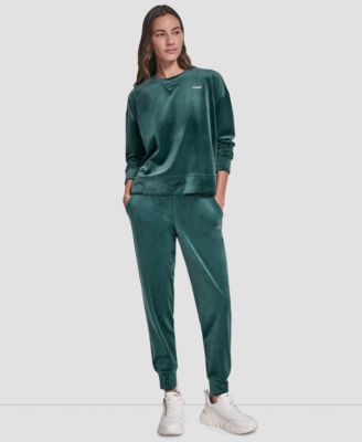 Women's Platinum Velour Crewneck Sweatshirt