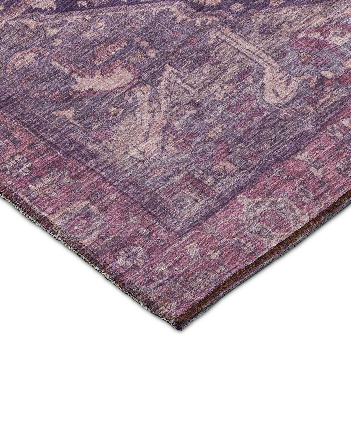 Dalyn Solace Sl14 2'3"x7'6" Runner Area Rug In Purple