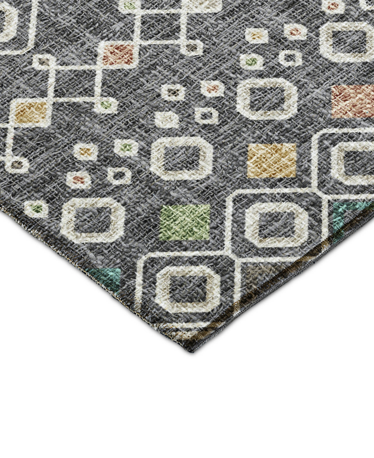 Dalyn Portico Po4 2'3"x7'6" Runner Area Rug In Gray