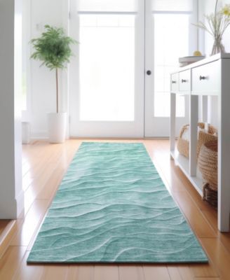 Pacifica Washable PA1 2'3"x7'6" Runner Area Rug