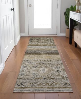 Karaj Washable KJ4 2'3"x7'6" Runner Area Rug