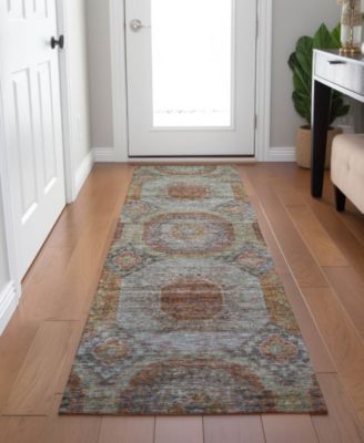 Karaj Washable KJ6 2'3"x7'6" Runner Area Rug