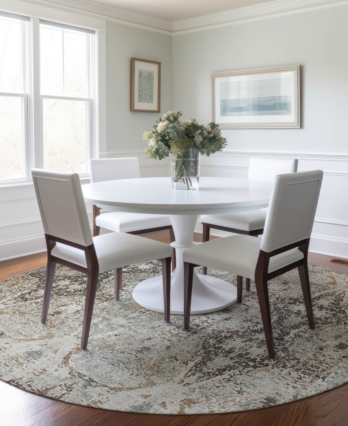 Dalyn Karaj Kj9 8'x8' Round Area Rug In Multi