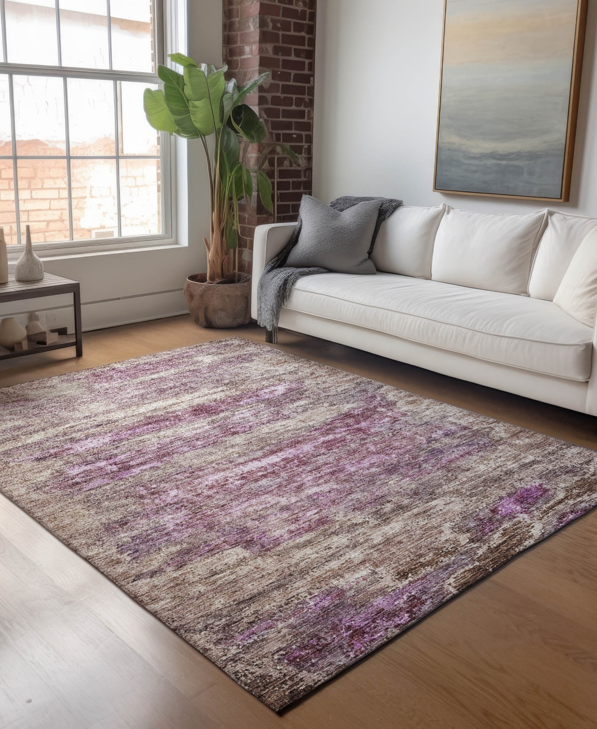 Dalyn Nouveau Nv4 9'x12' Area Rug In Pink