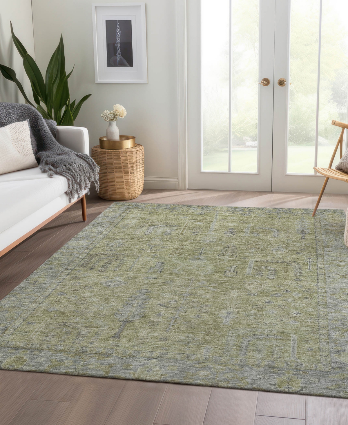 Dalyn Solace Sl11 2'6"x3'10" Area Rug In Green
