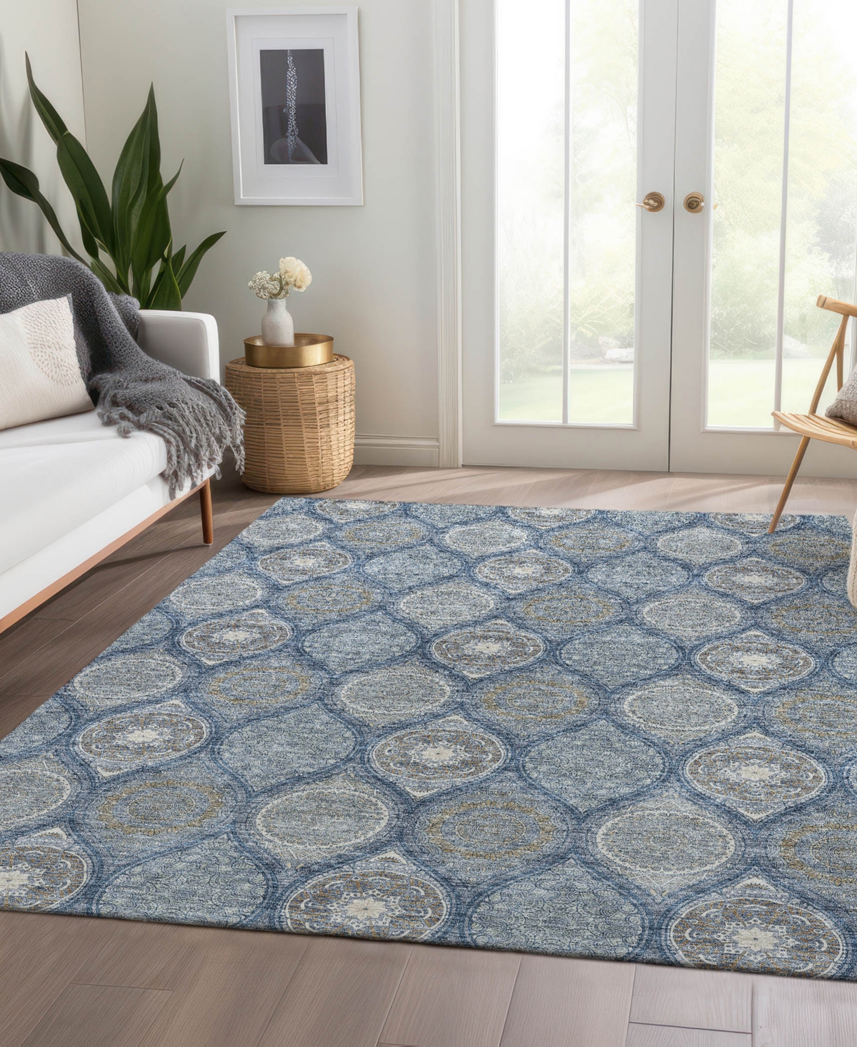 Dalyn Solace Sl1 8'x10' Area Rug In Blue