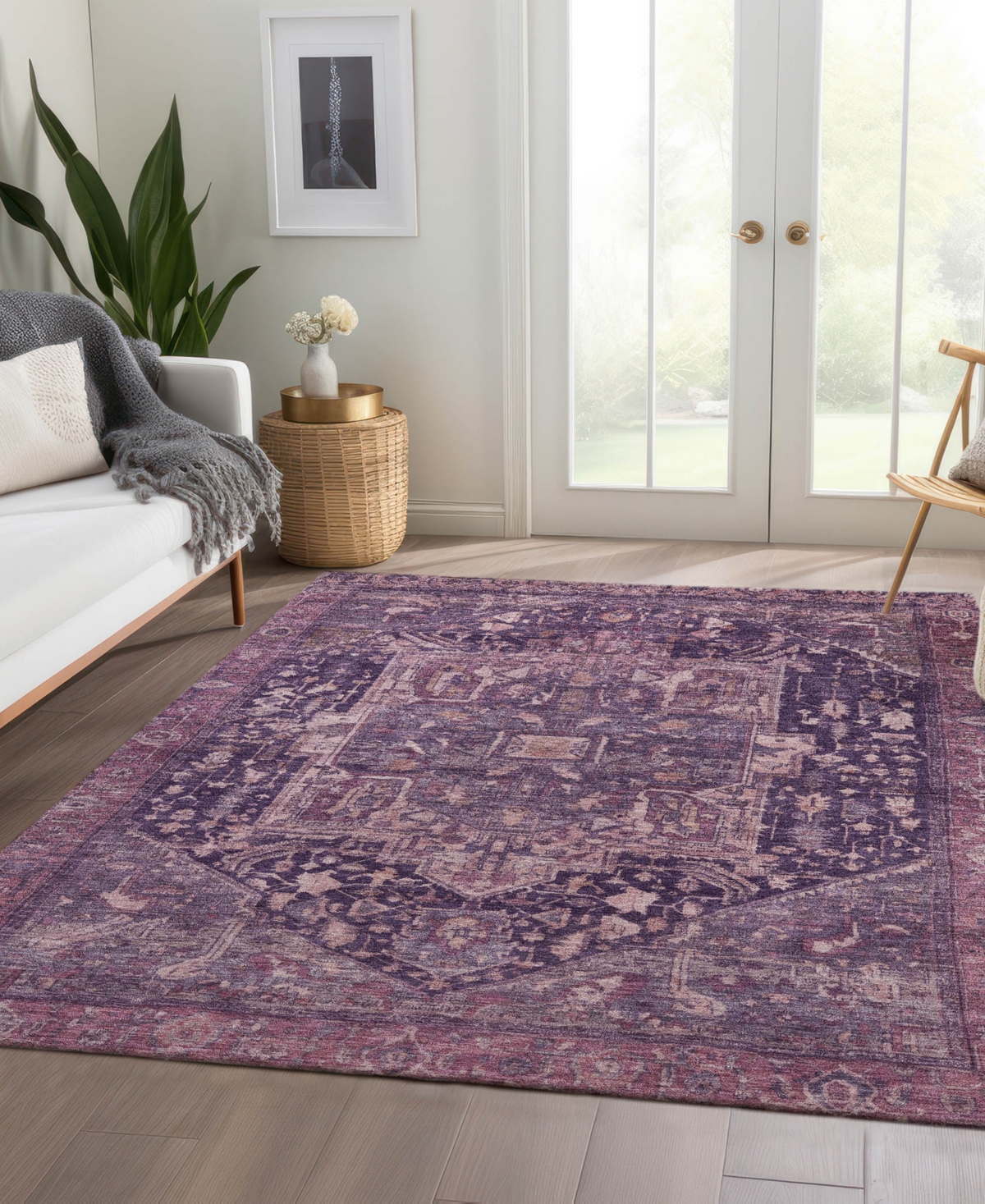Dalyn Solace Sl14 8'x10' Area Rug In Purple