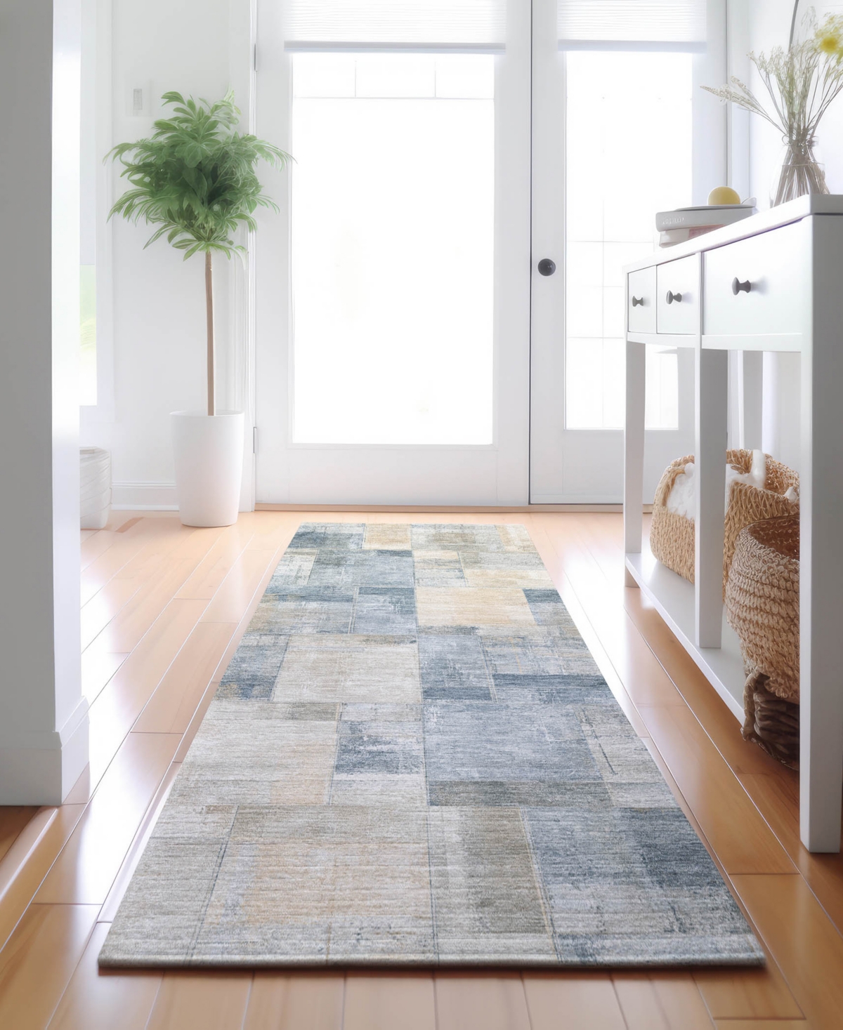 Dalyn Ravenna Rn4 2'3"x7'6" Runner Area Rug In Blue