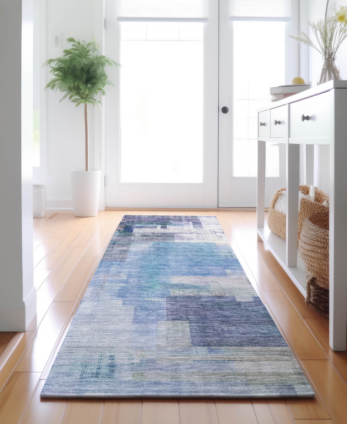 Dalyn Ravenna Rn6 2'3"x7'6" Runner Area Rug In Blue