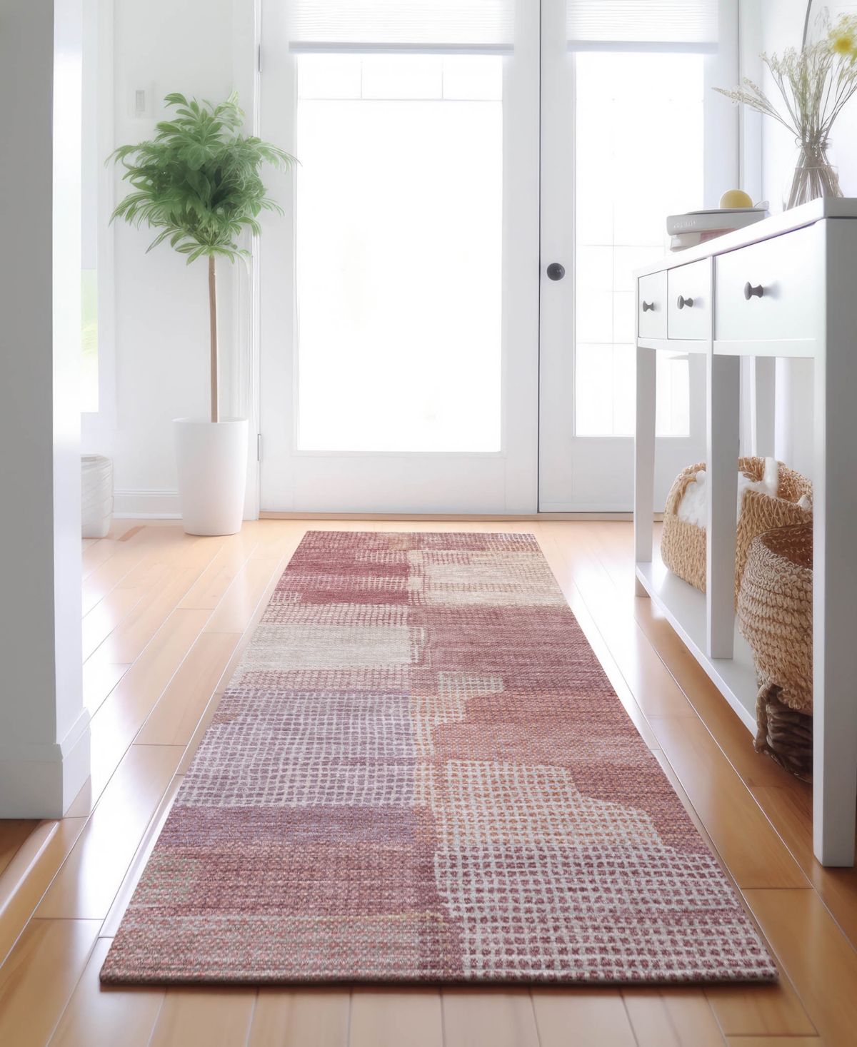 Dalyn Ravenna Rn10 2'3"x7'6" Runner Area Rug In Purple