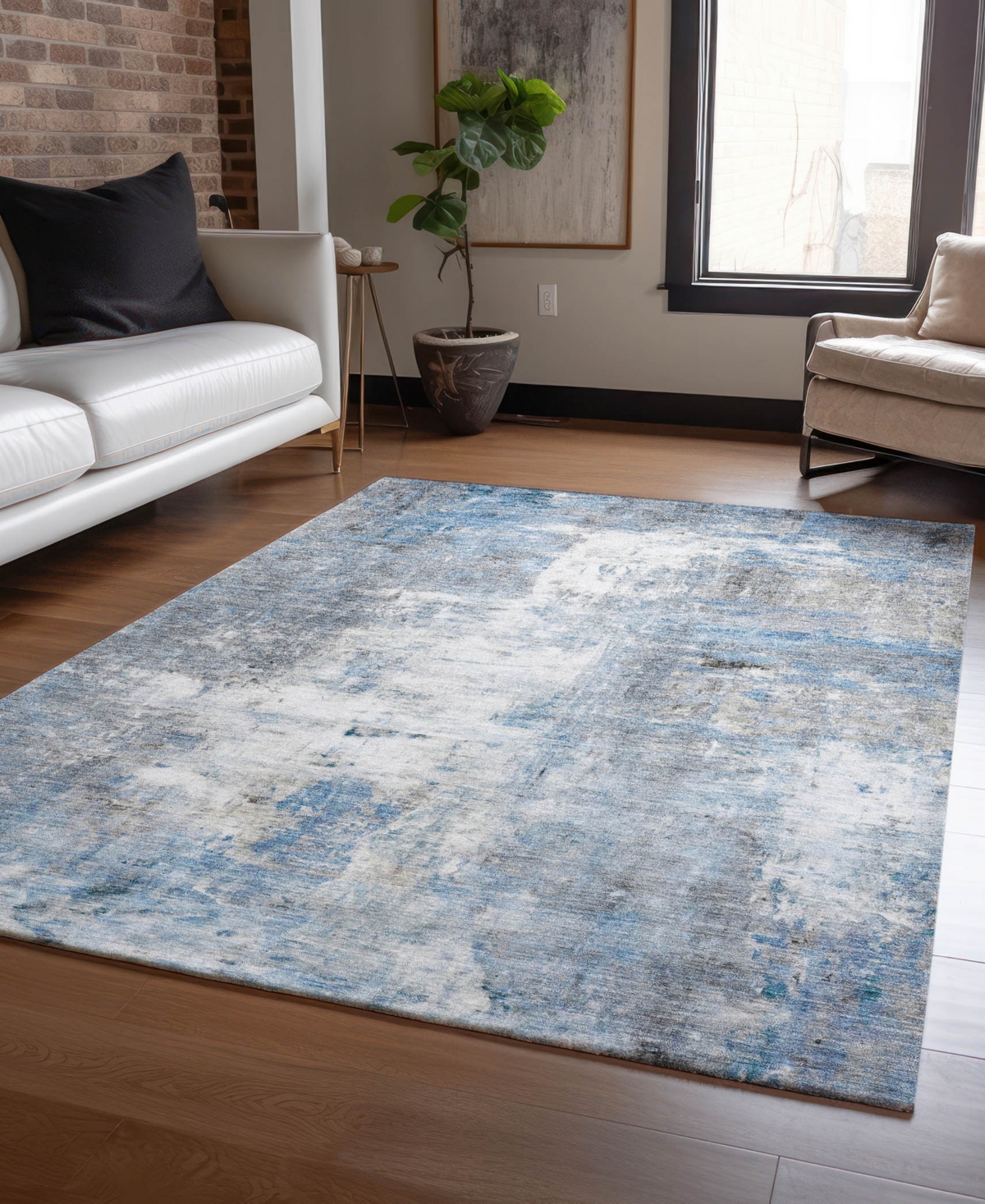 Dalyn Ravenna Rn1 10'x14' Area Rug In Blue