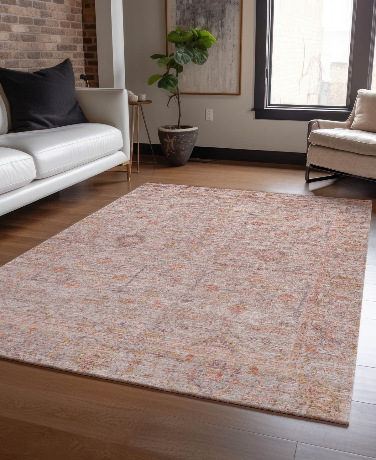 Dalyn Ravenna Rn5 10'x14' Area Rug In Brown