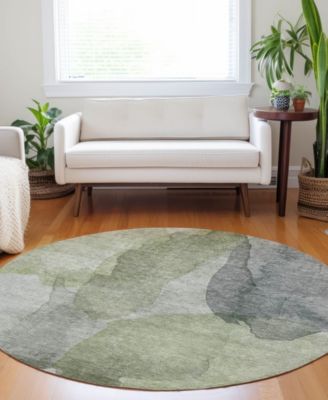 Ravenna Washable RN12 8'x8' Round Area Rug