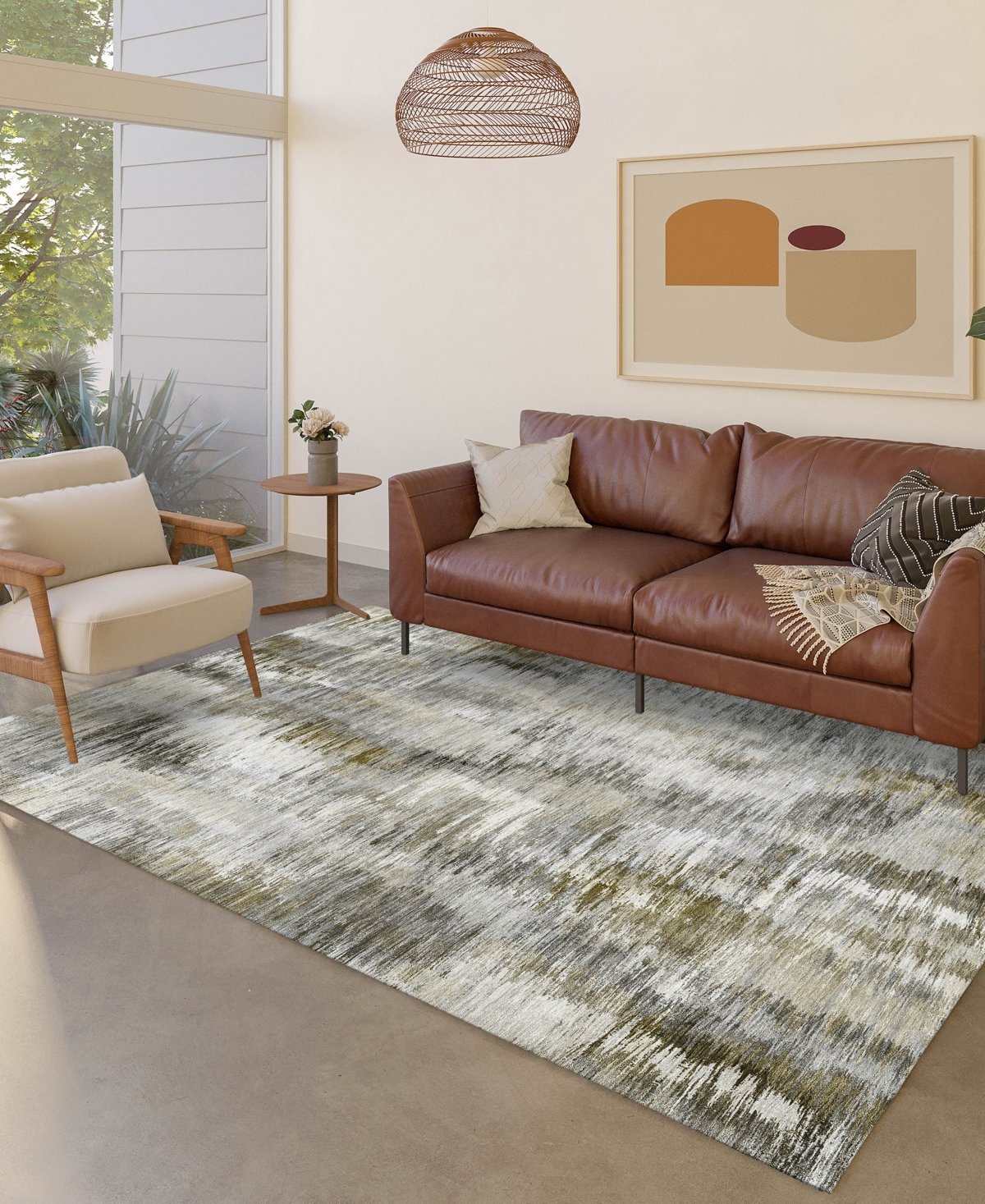 Dalyn Kochi Kc1 2'6"x3'10" Area Rug In Gray