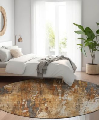 Kochi Washable KC10 8'x8' Round Area Rug